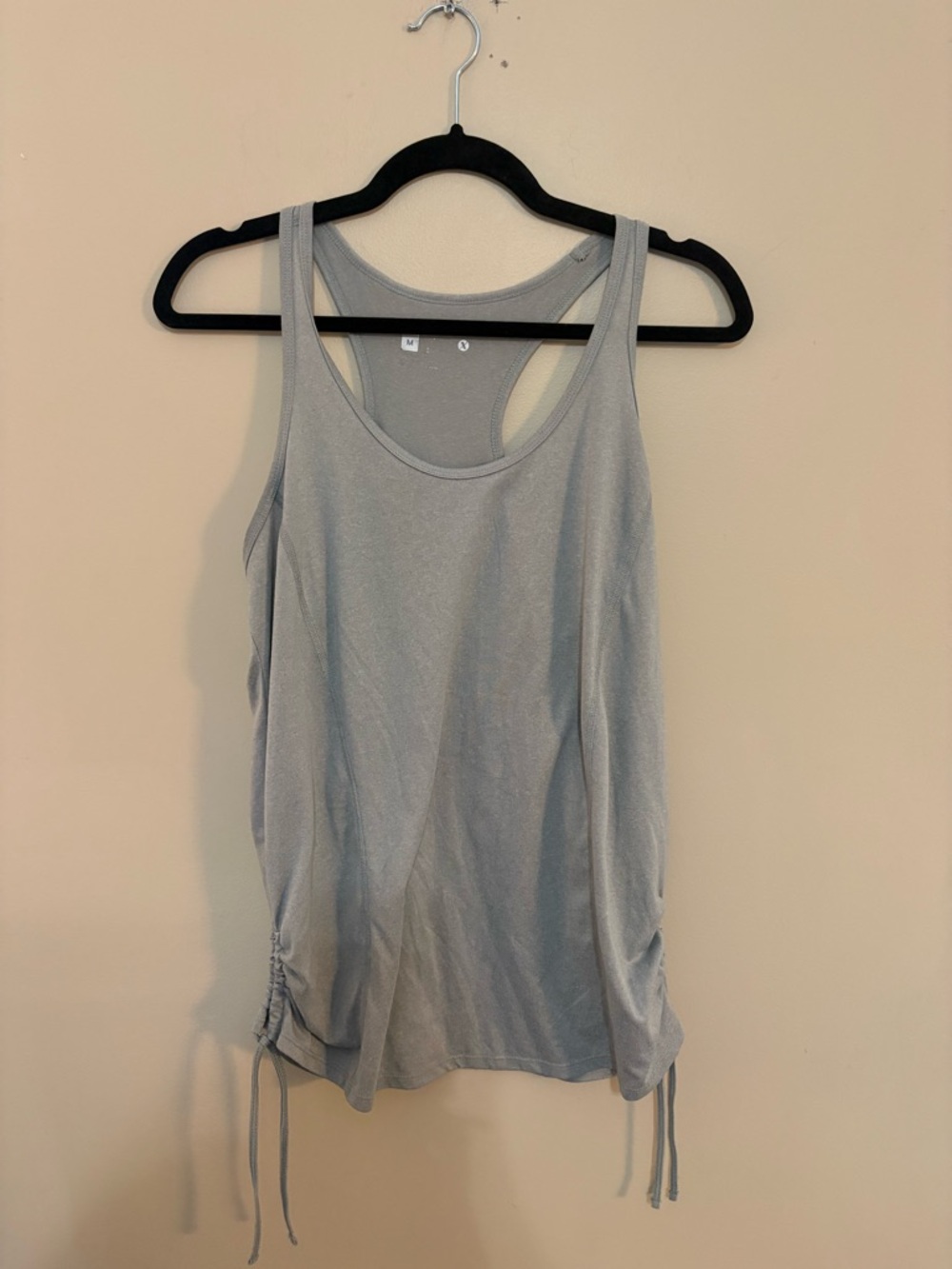 Light Gray Racerback Tank Top - Brand:
